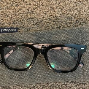 Peepers Black and Pink Glasses